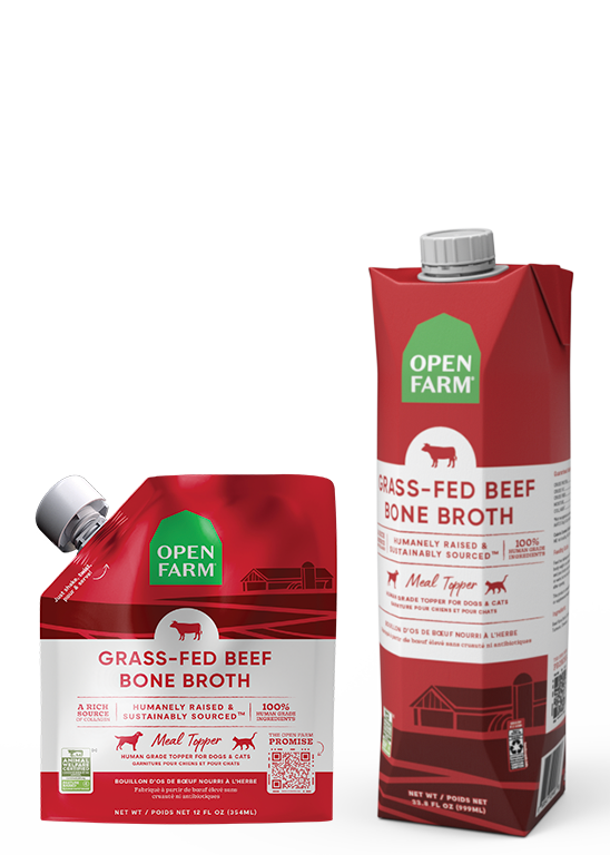 Open Farm Grass-Fed Beef Bone Broth For Cats