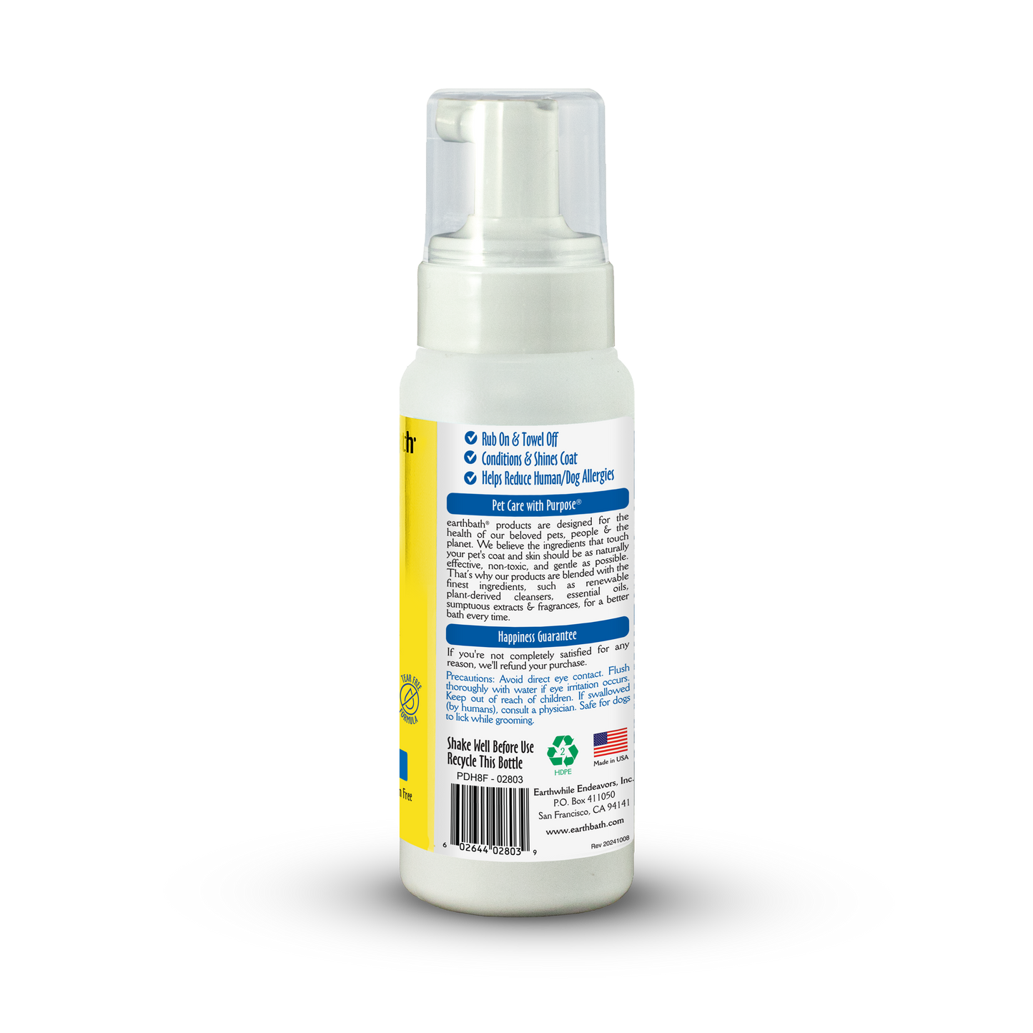 Hypoallergenic Dog Grooming Foam