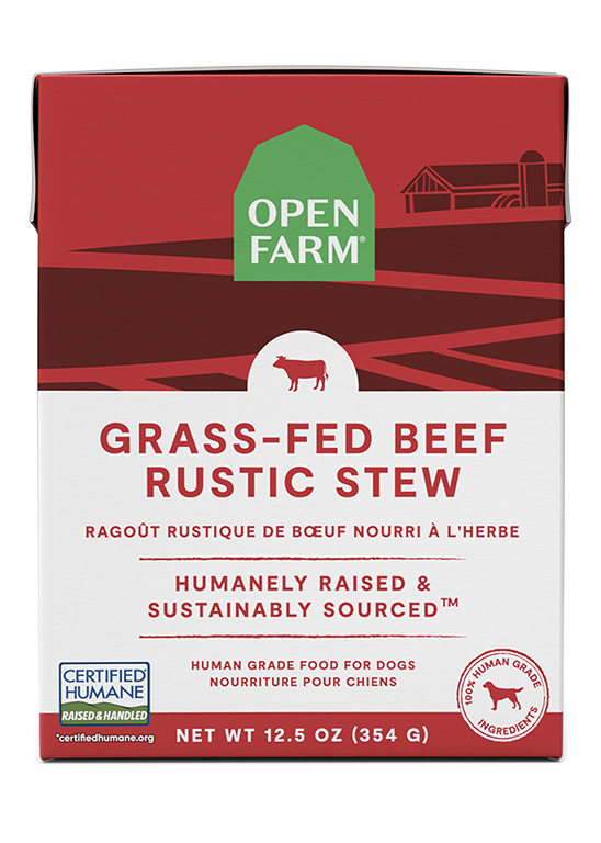 Open Farm Pet Grass-Fed Beef Rustic Stew Wet Dog Food