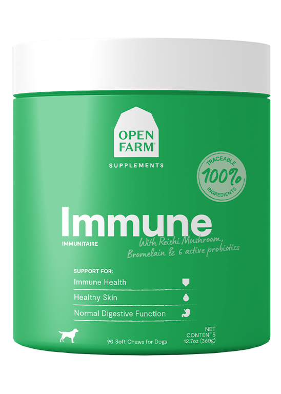 Open Farm Immune Health Supplement Chews for Dogs