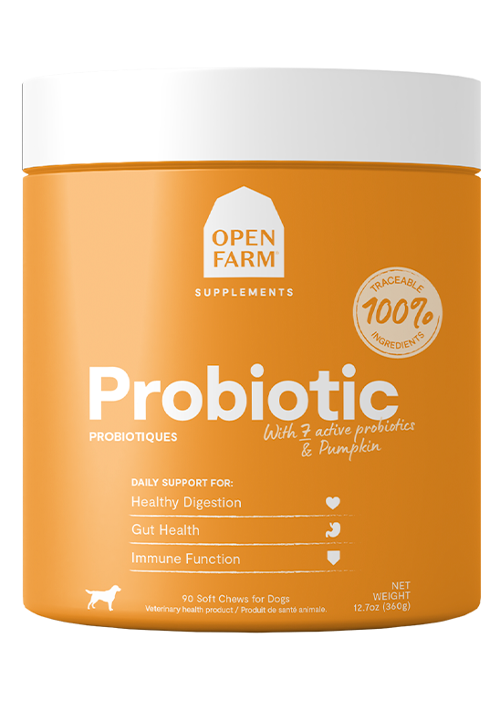 Open Farm Probiotic Food Supplement Chews for Dogs