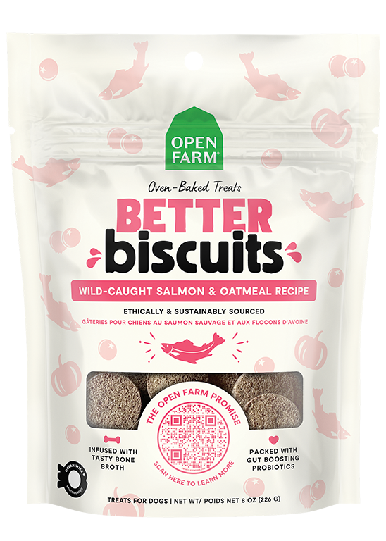 Open Farm Better Biscuits Wild-Caught Salmon & Oatmeal Recipe