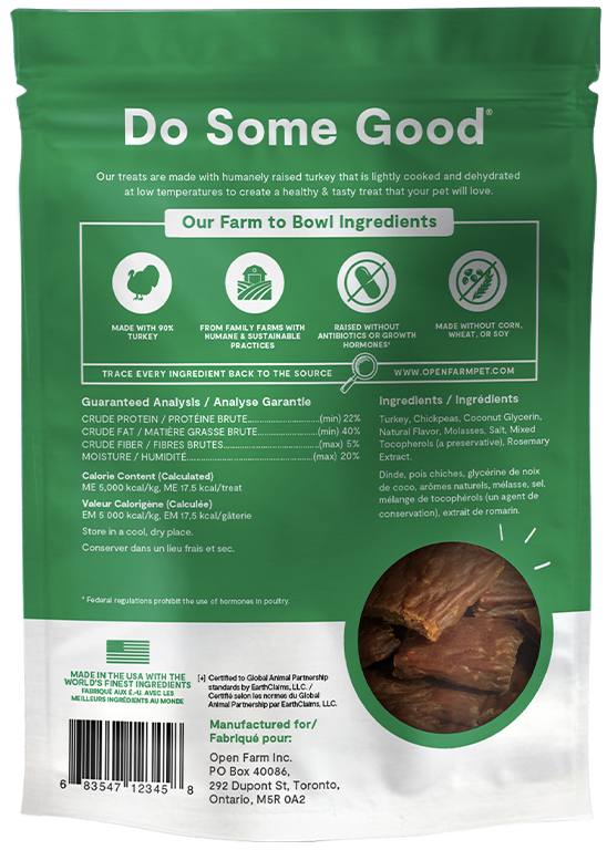 Open Farm Pet Dehydrated Turkey Treats