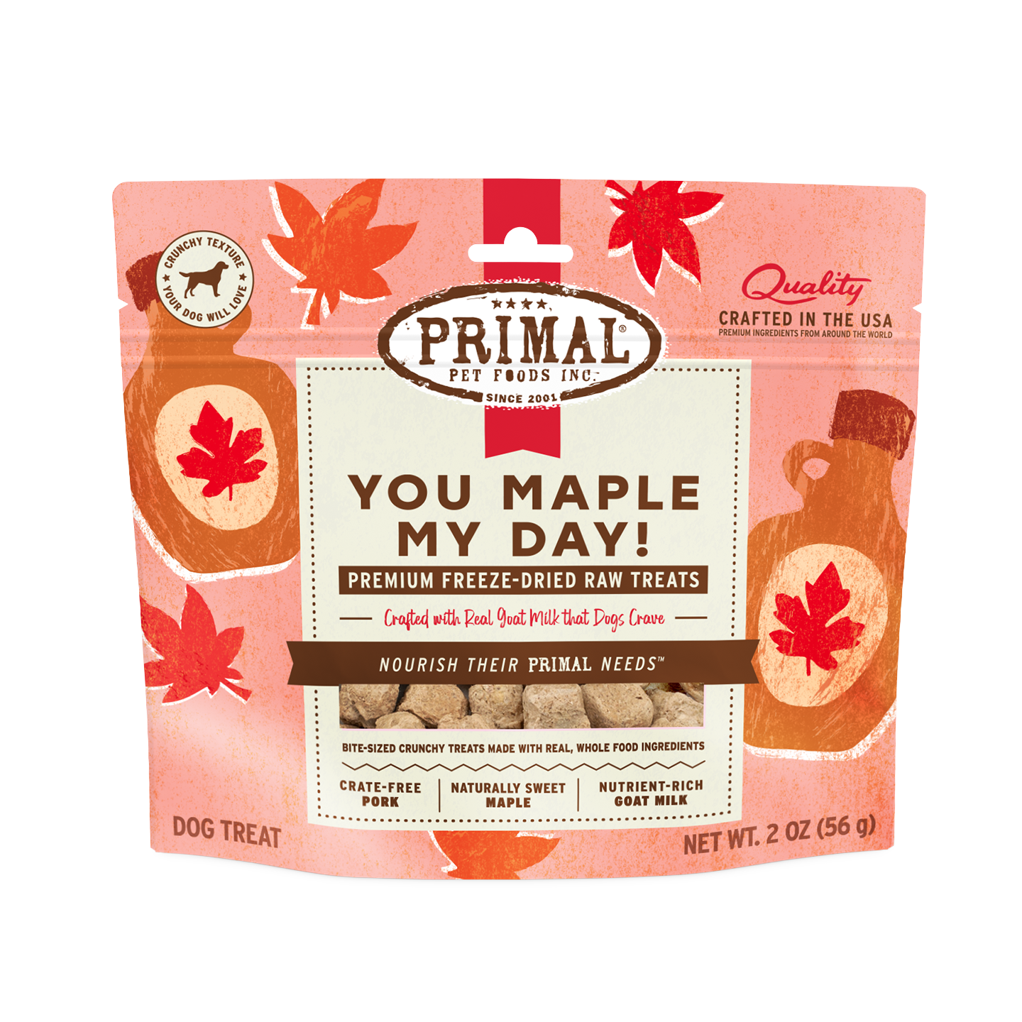 Primal Freeze-Dried Raw Dog Treats - You Maple My Day