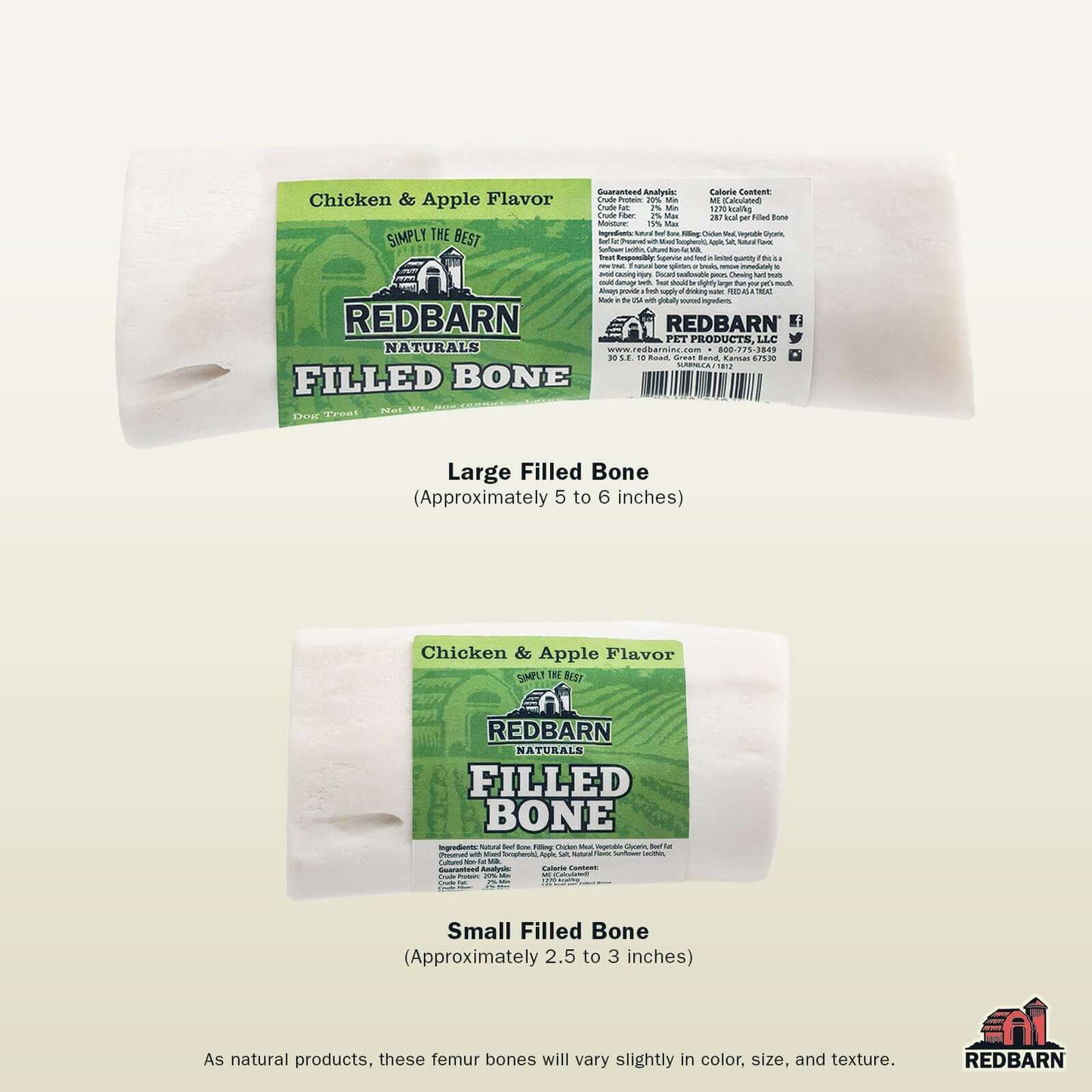 Filled Bone Natural Chicken & Apple Flavor