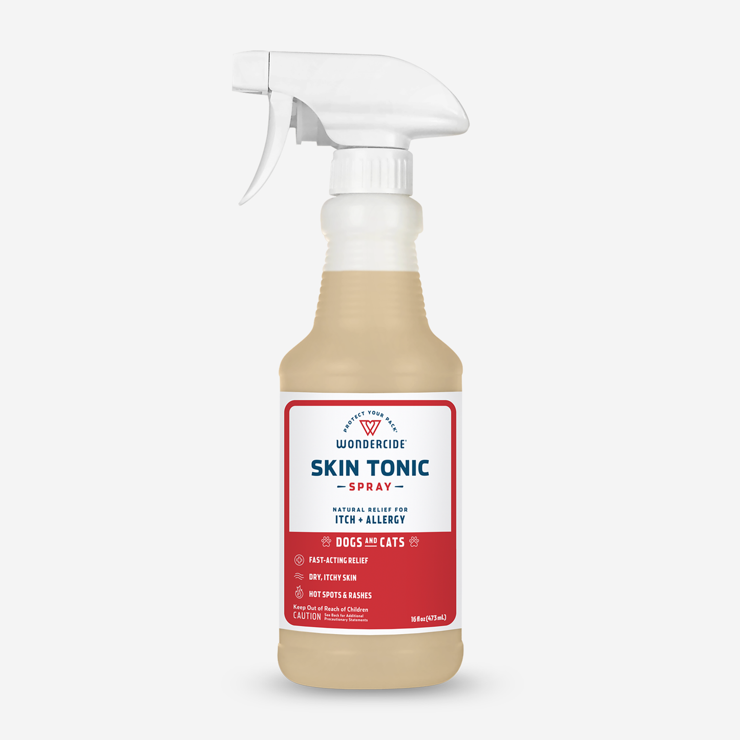 Wondercide Skin Tonic Itch Spray for Dogs + Cats with Natural Essential Oils