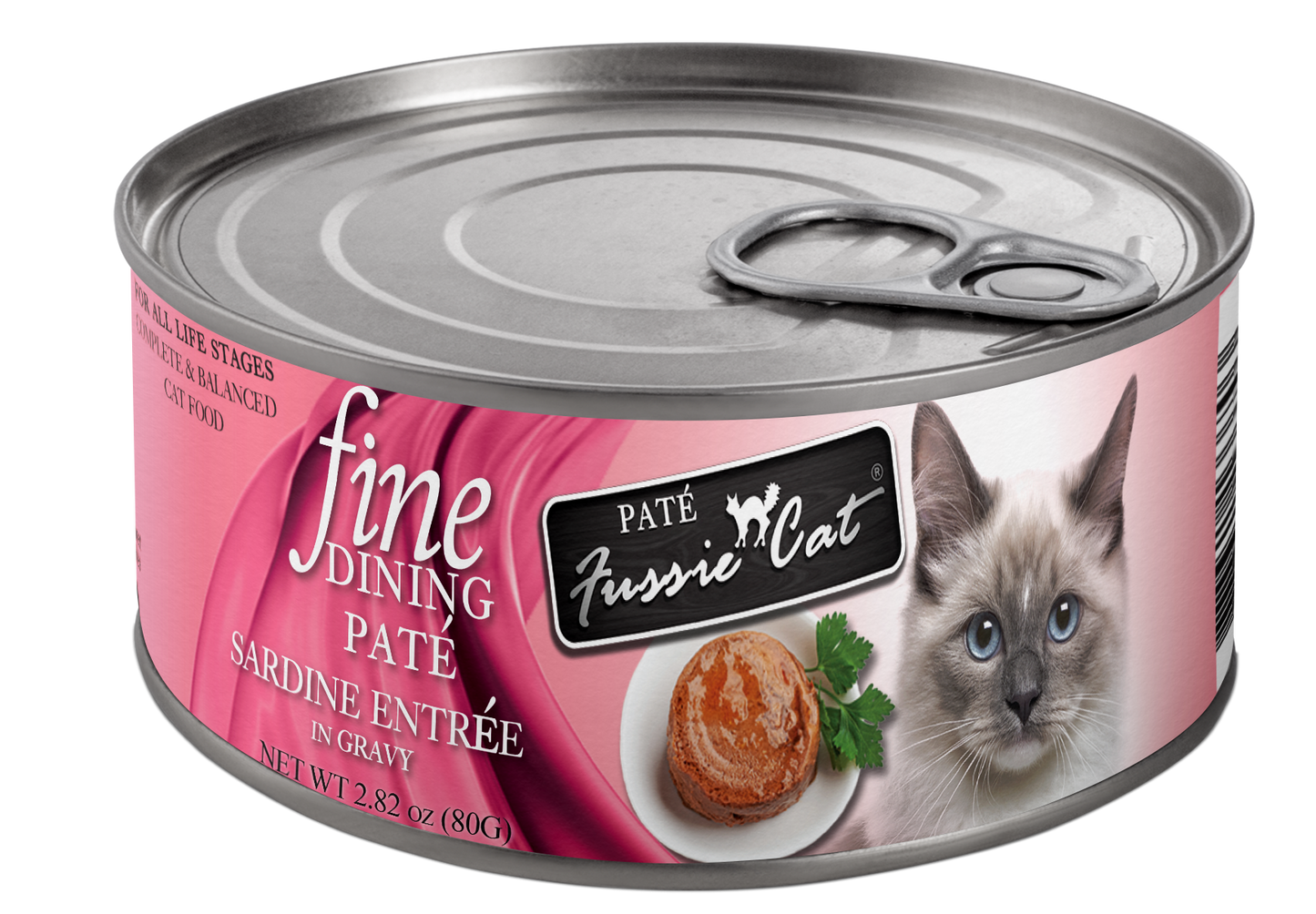 Fussie Cat Fine Dining Pate Sardine Entrée In Gravy 2.82-oz, Wet Cat Food, Case Of 24