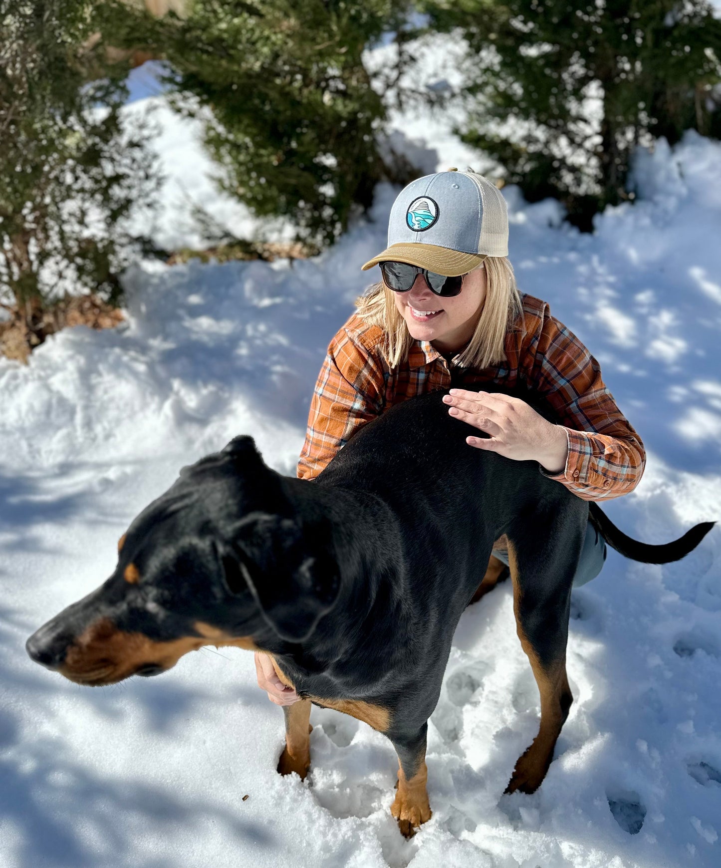 Iceland Mountain Gray Gold Mesh Hat