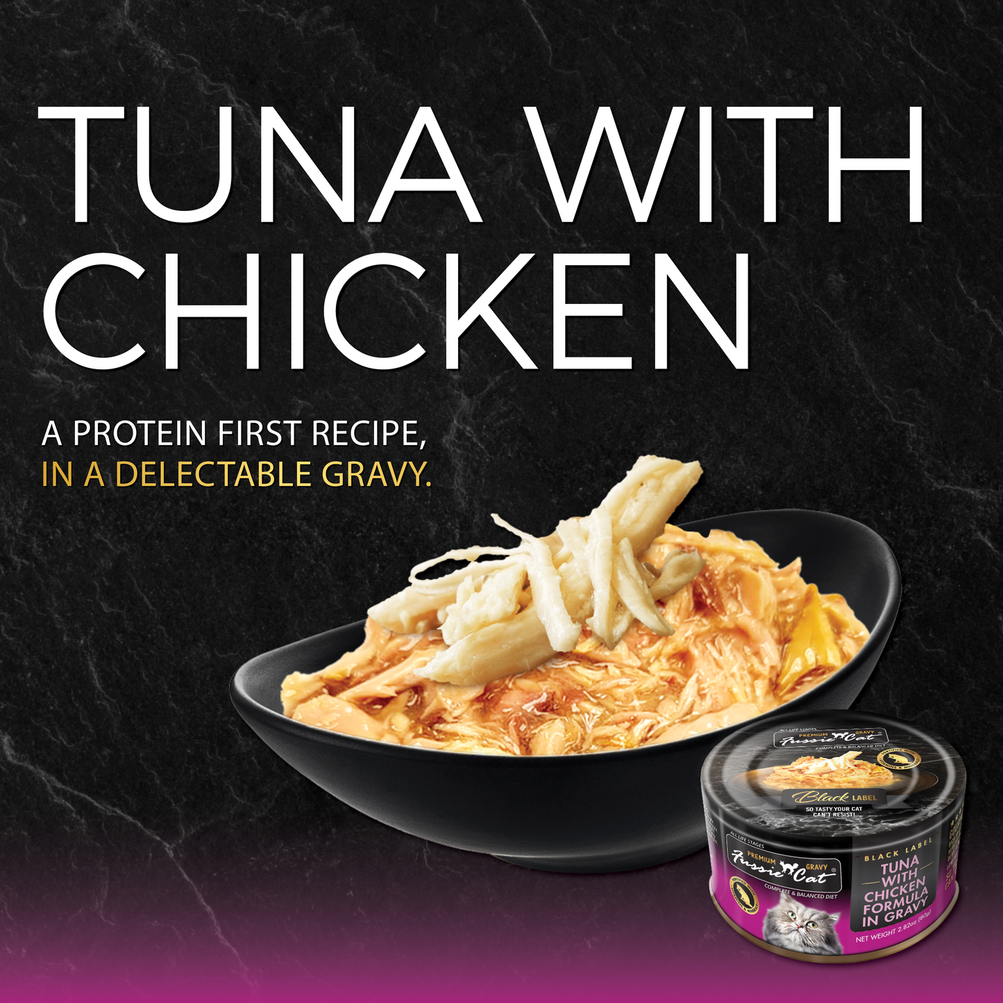 Fussie Cat Tuna With Chicken Formula in Gravy 2.82-oz, Wet Cat Food, Case Of 24