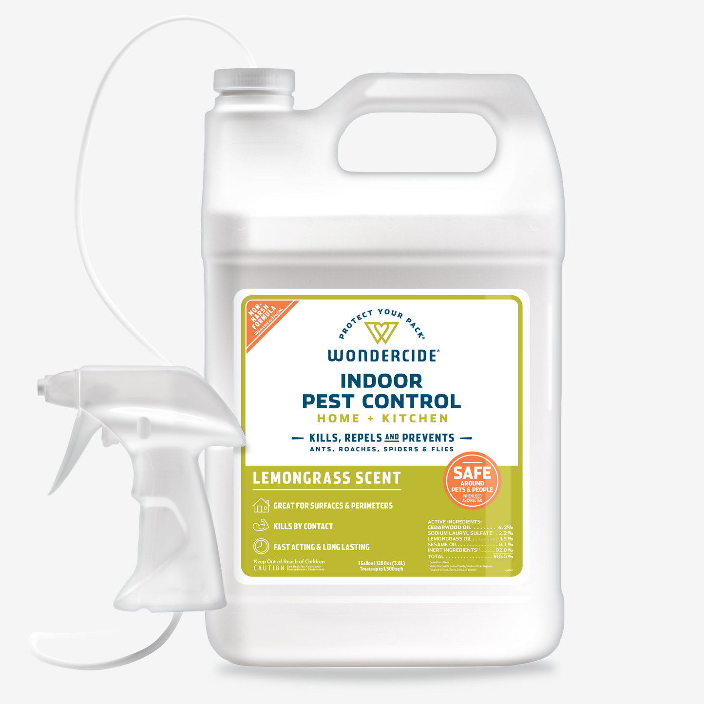 Wondercide Indoor Pest Control for Home + Kitchen with Natural Essential Oils