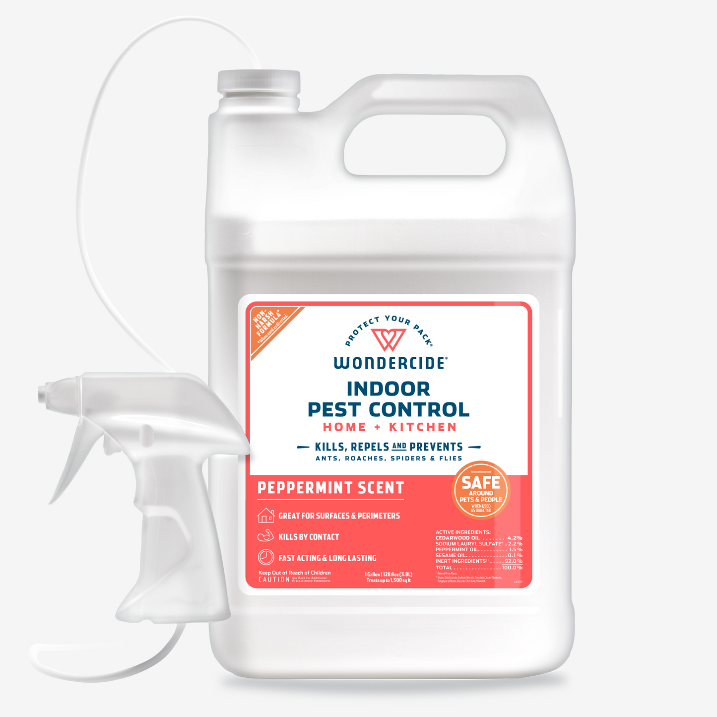 Wondercide Indoor Pest Control for Home + Kitchen with Natural Essential Oils