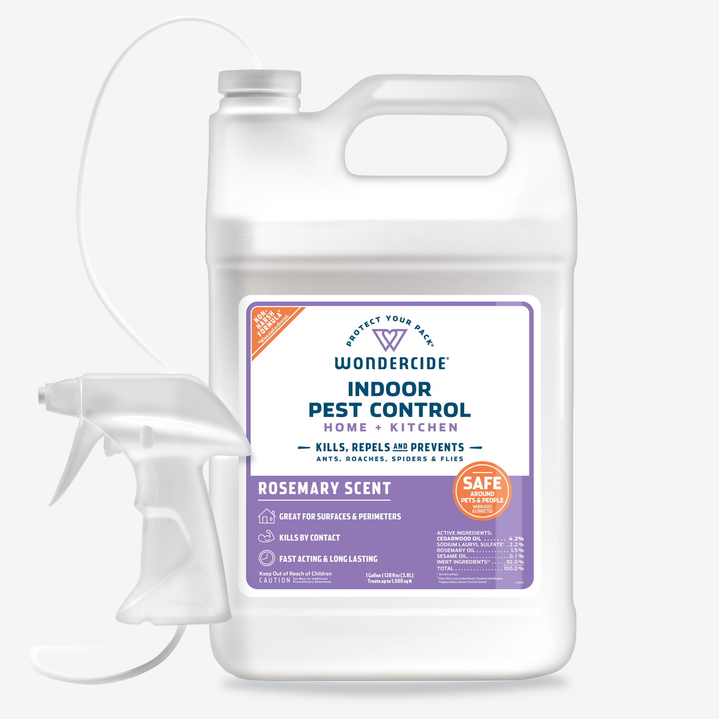 Wondercide Rosemary Indoor Pest Control for Home + Kitchen with Natural Essential Oils