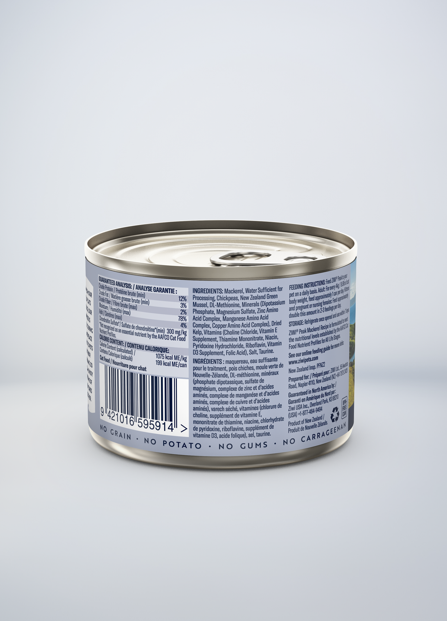Ziwi Original Wet Mackerel Recipe for cats
