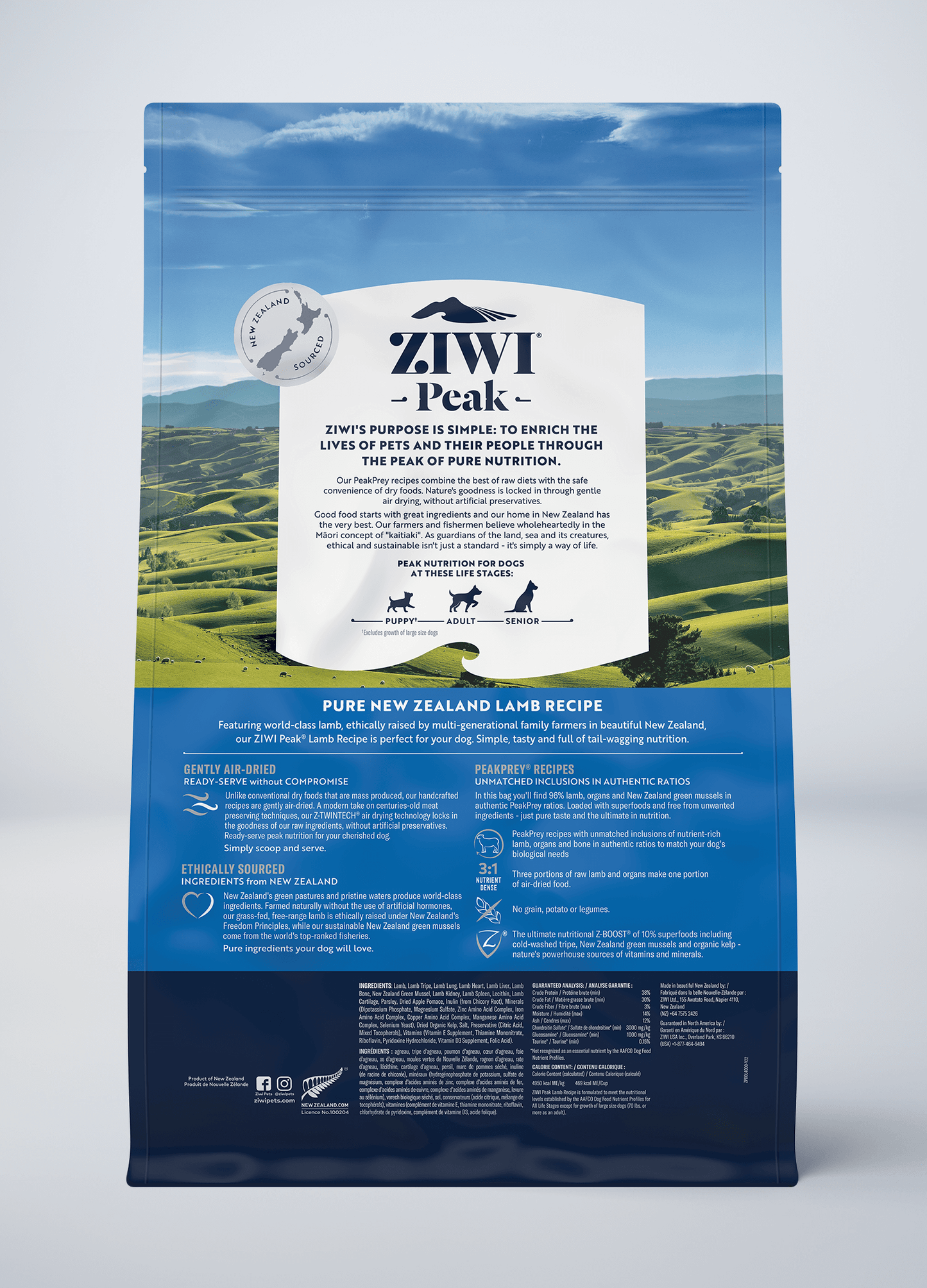 Ziwi Original Air-dried Lamb Recipe for dogs