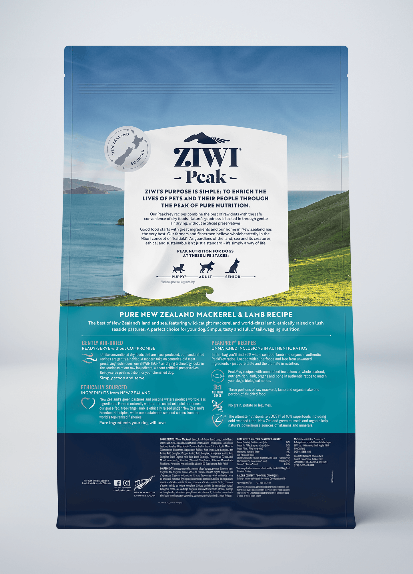 Ziwi Original Air-dried Mackerel & Lamb Recipe for dogs
