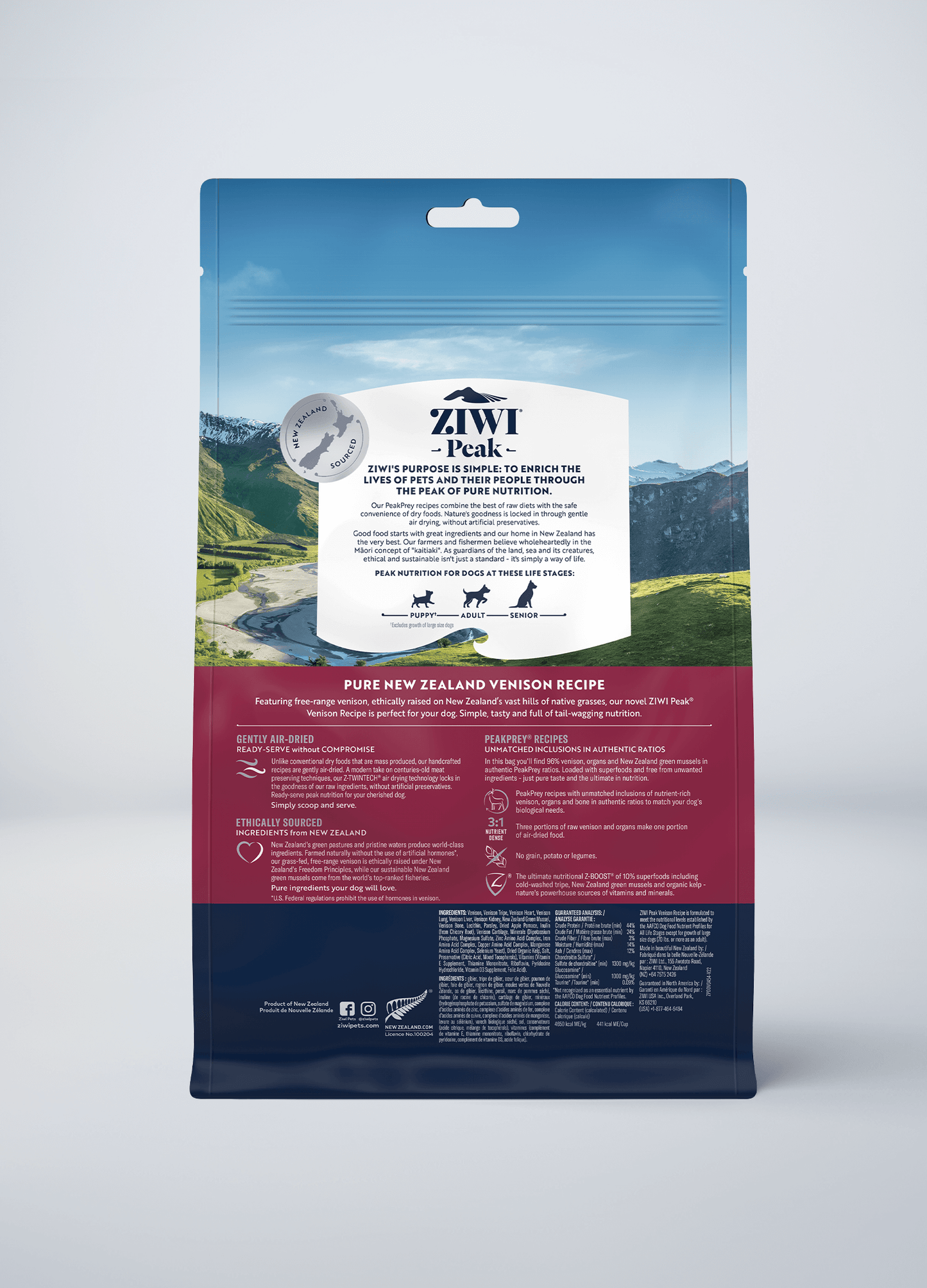 Ziwi Original Air-dried Venison Recipe for dogs