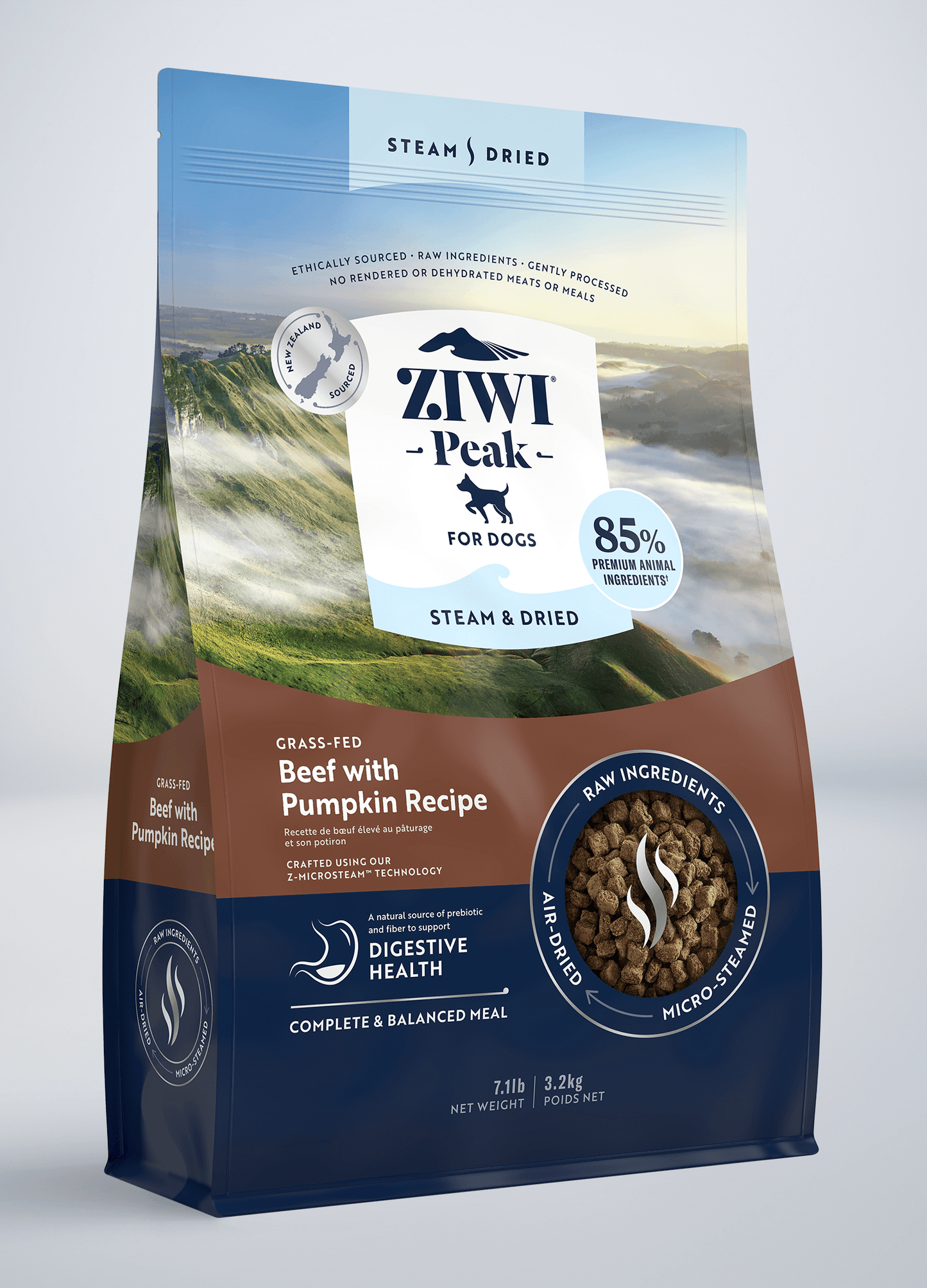 Ziwi Steam & Dried Beef with Pumpkin Recipe for dogs