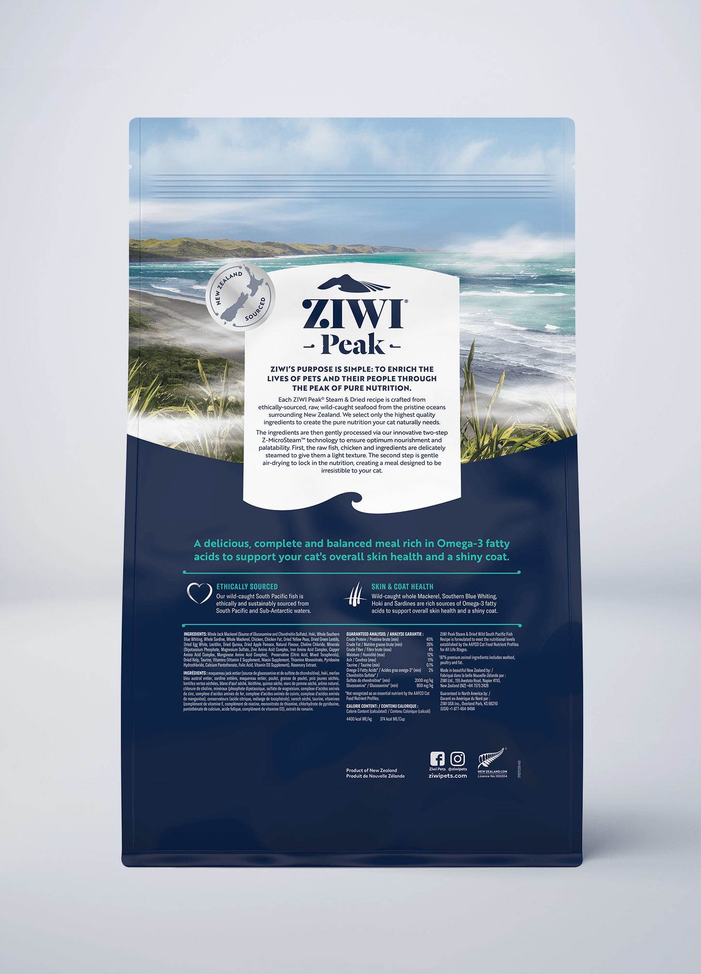 Ziwi Steam & Dried Wild South Pacific Fish Recipe for cats