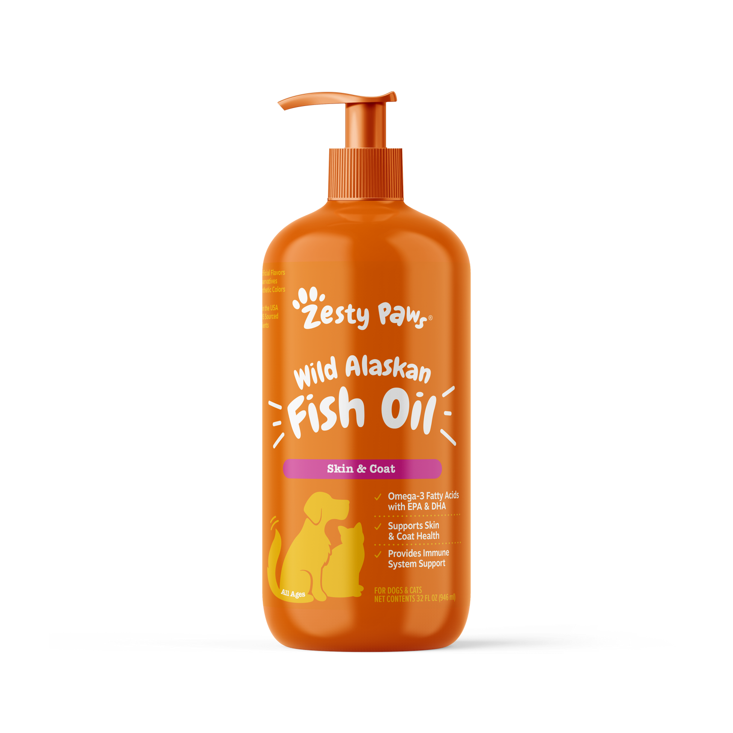 Wild Alaskan Salmon Oil for Dogs & Cats