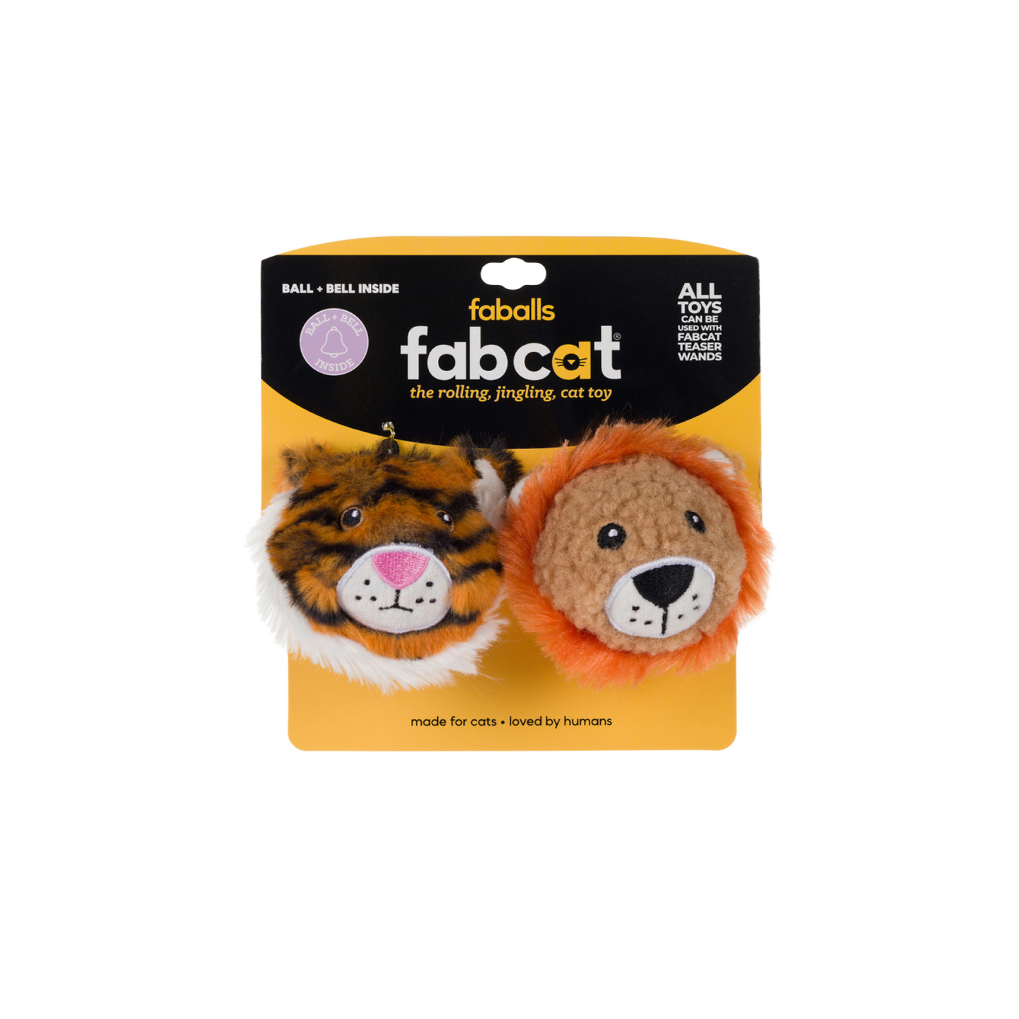 Lion/Tiger faball® 2-Pack Cat Toy