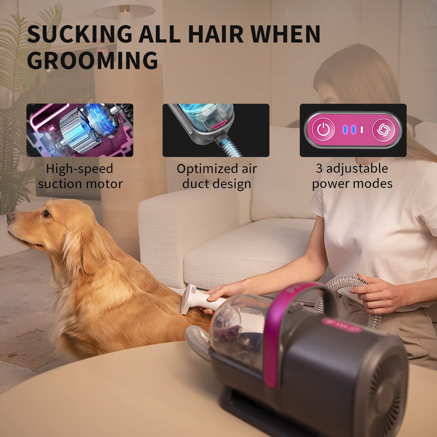 PetKte FurWaker Grooming Kit+EverSweet Fountain