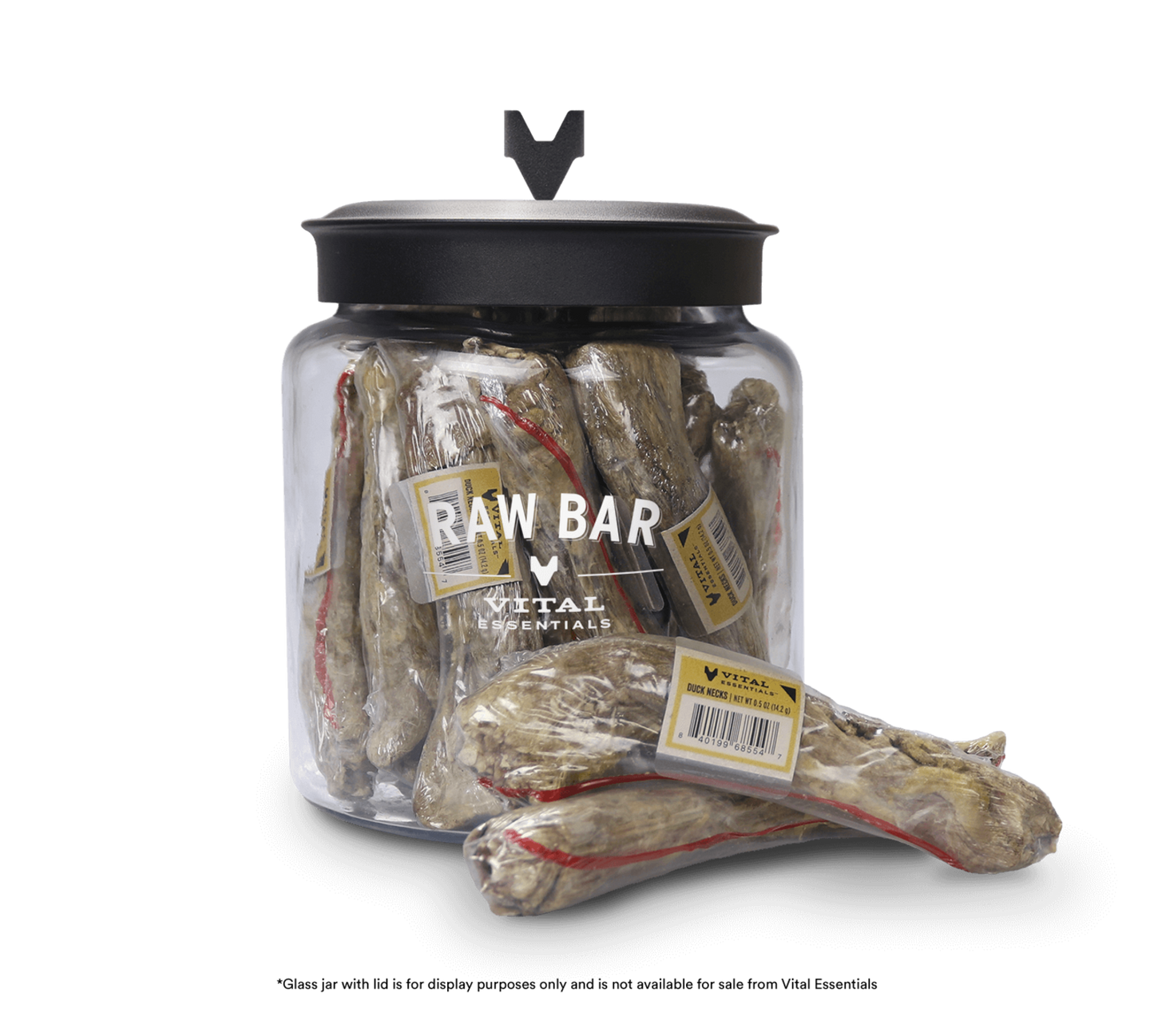 Vital Essentials Raw Bar Freeze-Dried Duck Neck Dog Treats