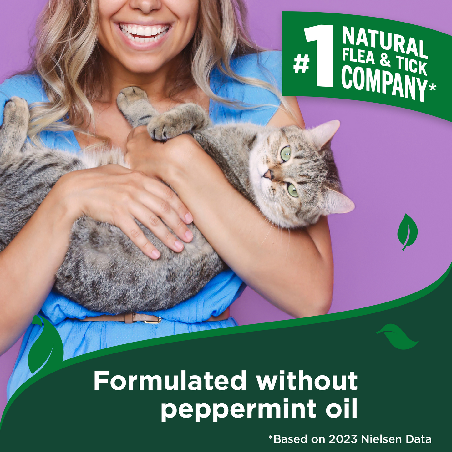 Flea and Tick Cat Easy Spray â€?Cotton Spice Scent, 14 oz.