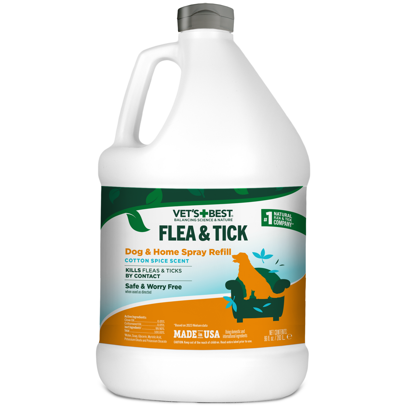 Flea and Tick Home Spray for Dogs Refill â€?Cotton Spice Scent