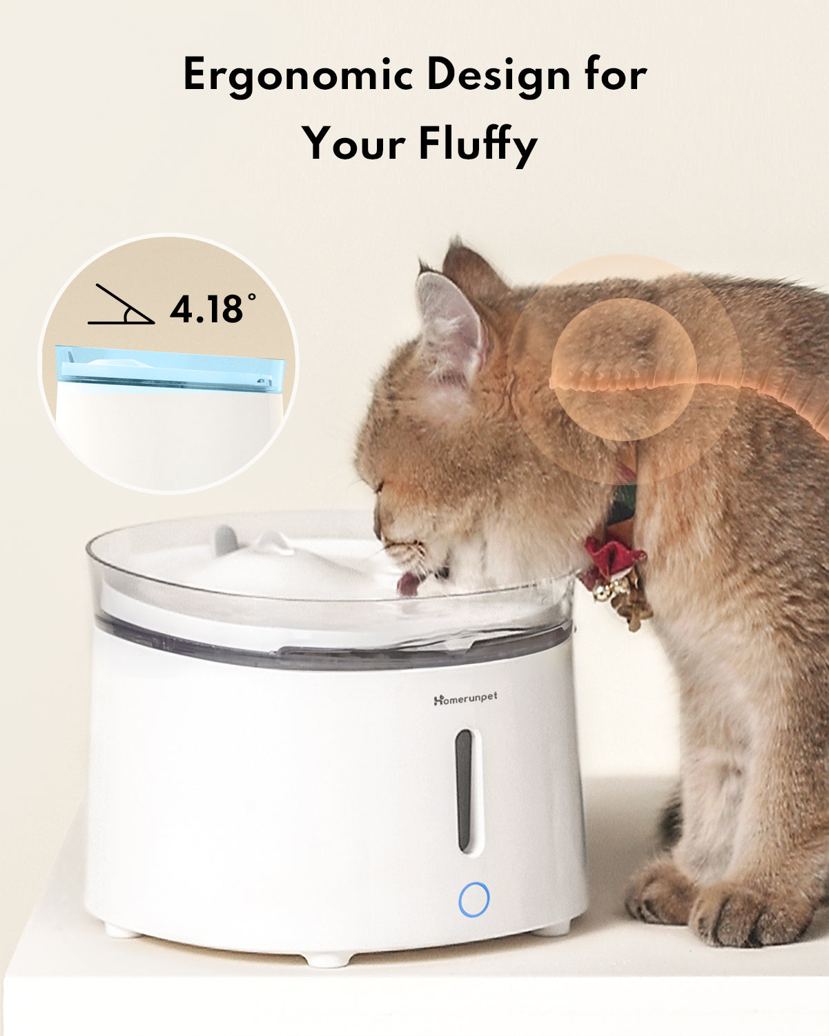 Pet Water Fountain with Wireless Pump WF20