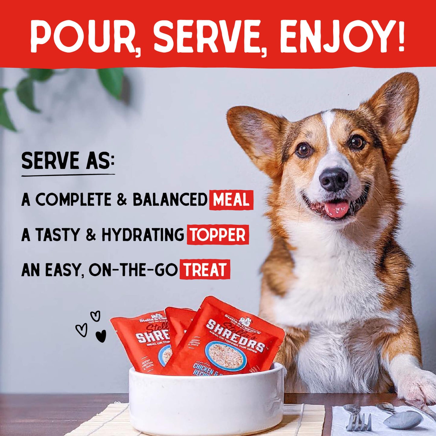 Stella's Shredrs Beef & Salmon Recipe in Broth