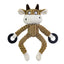 Squeaky Plush Dog Toy - Rubber Ring Bull Design for Interactive Fun