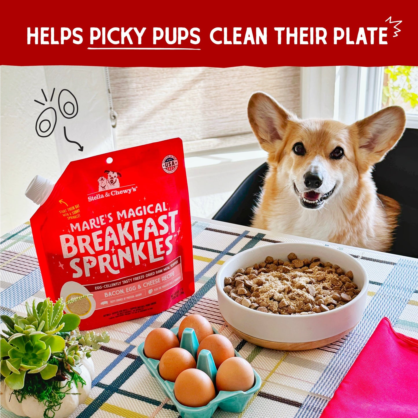 Marie’s Magical Breakfast Sprinkles Bacon, Egg & Cheese