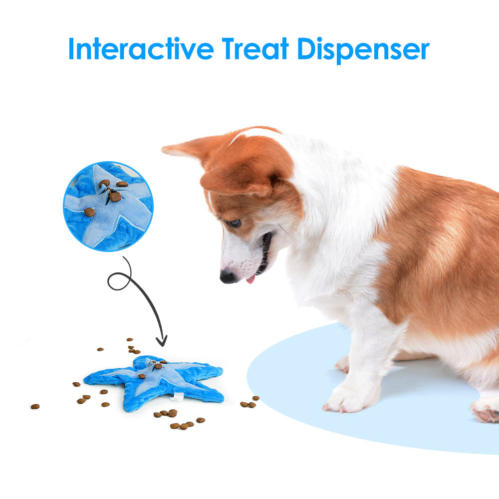 Interactive Starfish Dog Toy Set - Pack of 2