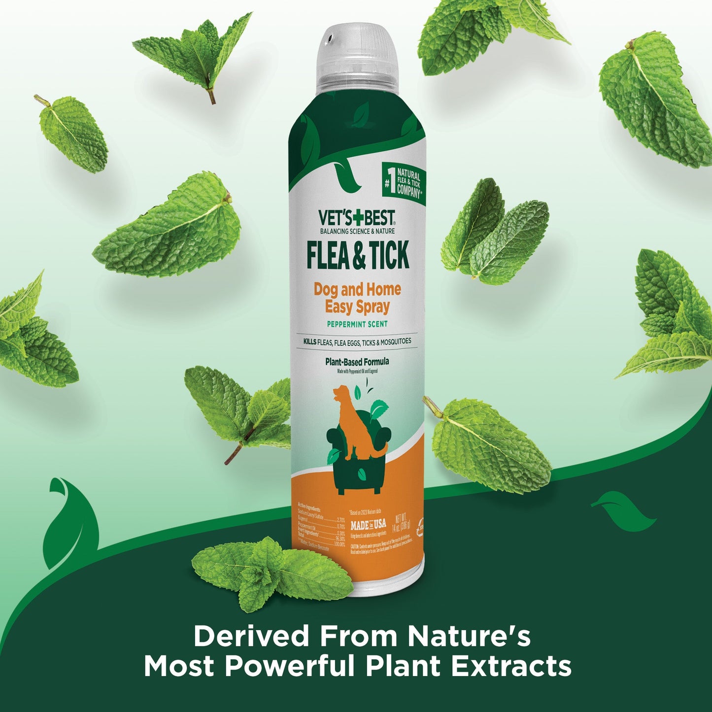 Flea & Tick Easy Spray for Dogs & Home, 14 oz.