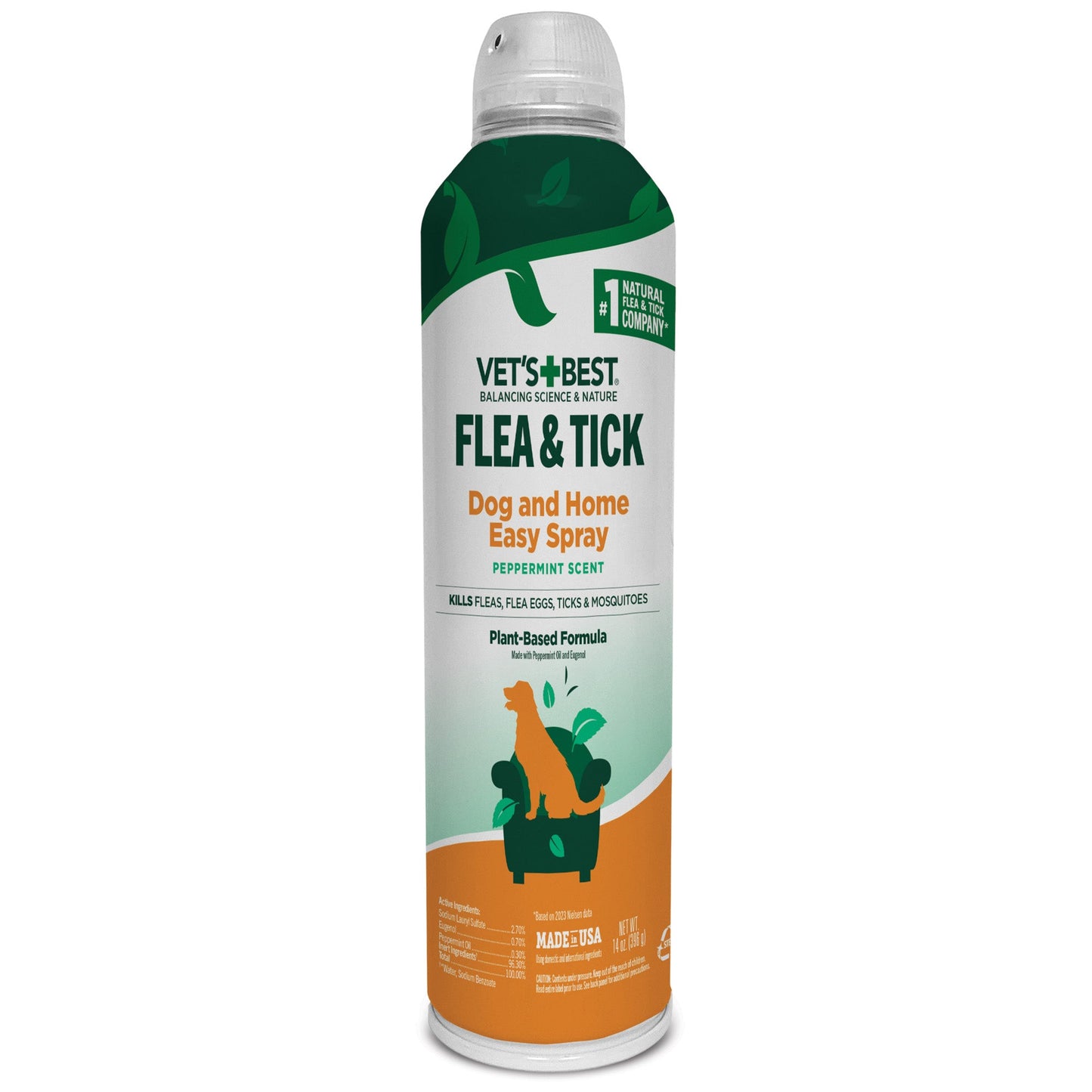 Flea & Tick Easy Spray for Dogs & Home, 14 oz.