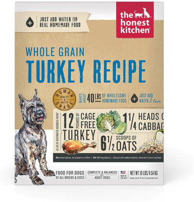 The Honest Kitchen Whole Grain Turkey Recipe Adult Dehydrated Dog Food