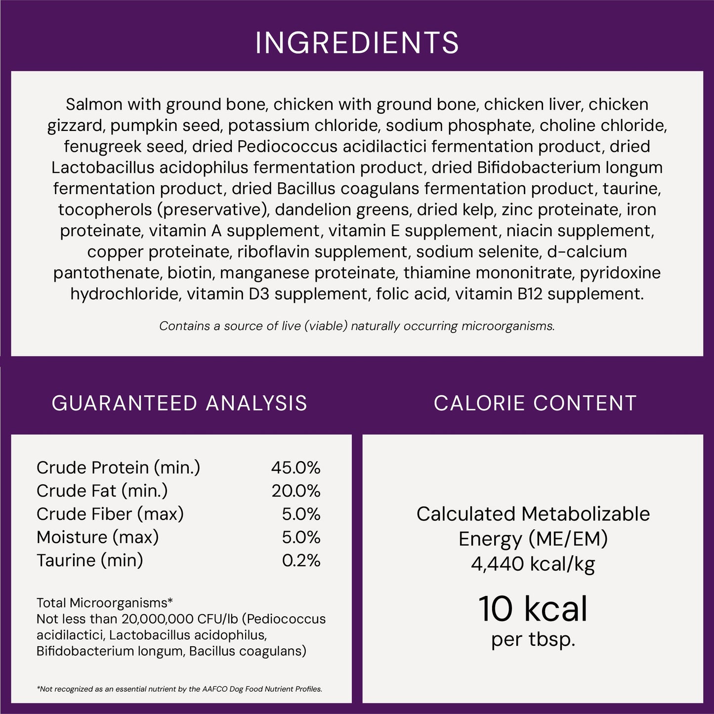 Marie’s Magical Dinner Dust Salmon & Chicken