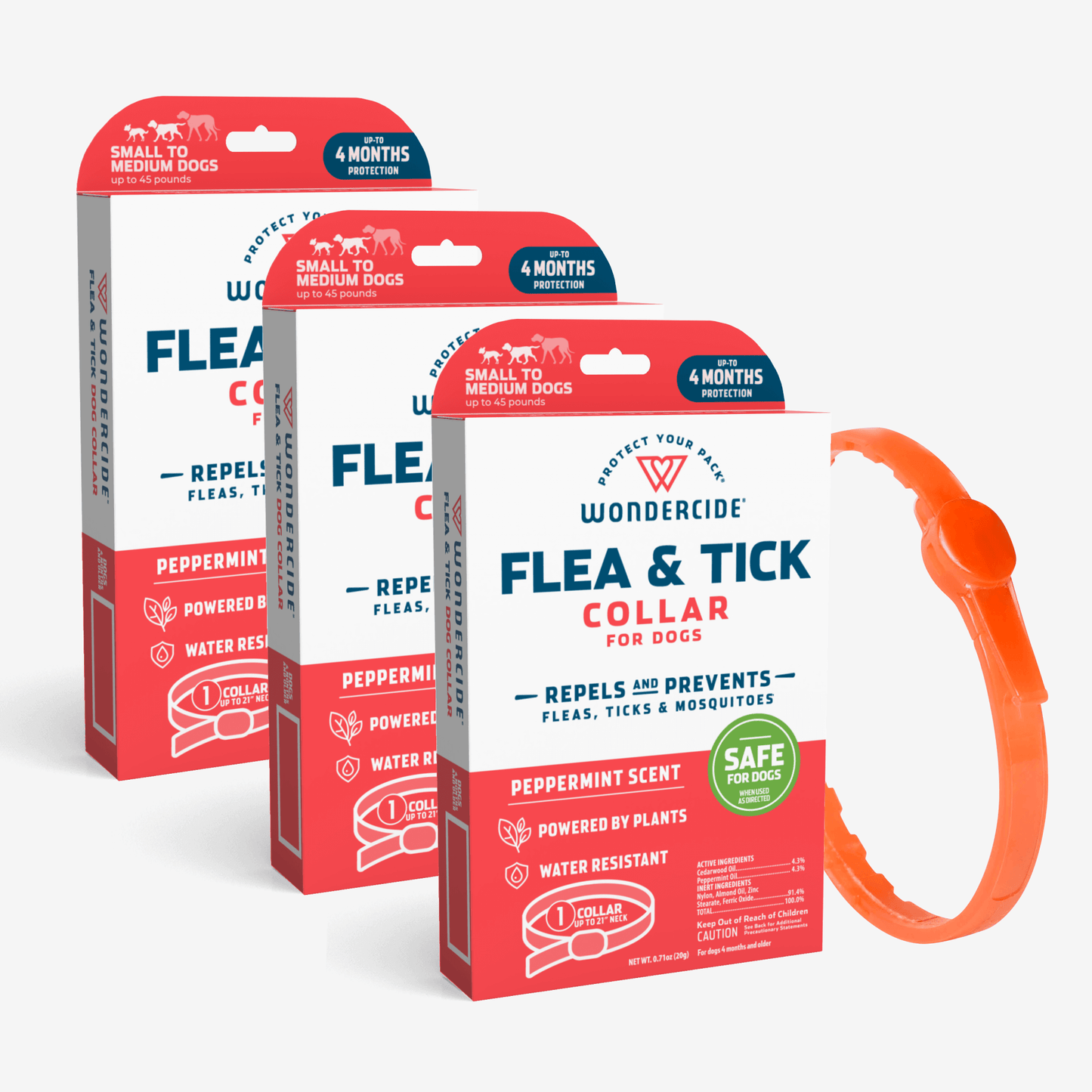 Wondercide 12-Month Flea & Tick Collar for Dogs + Cats