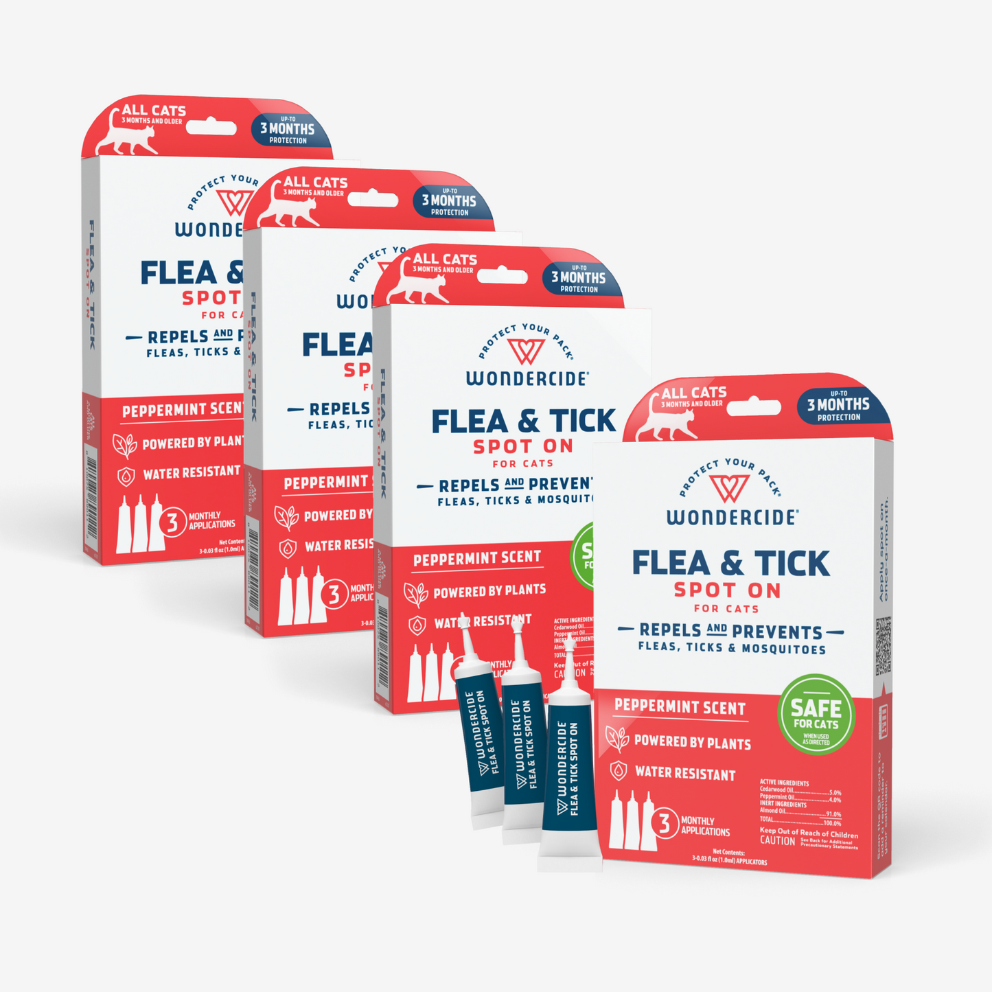 Wondercide 12-Month Flea & Tick Spot On for Cats
