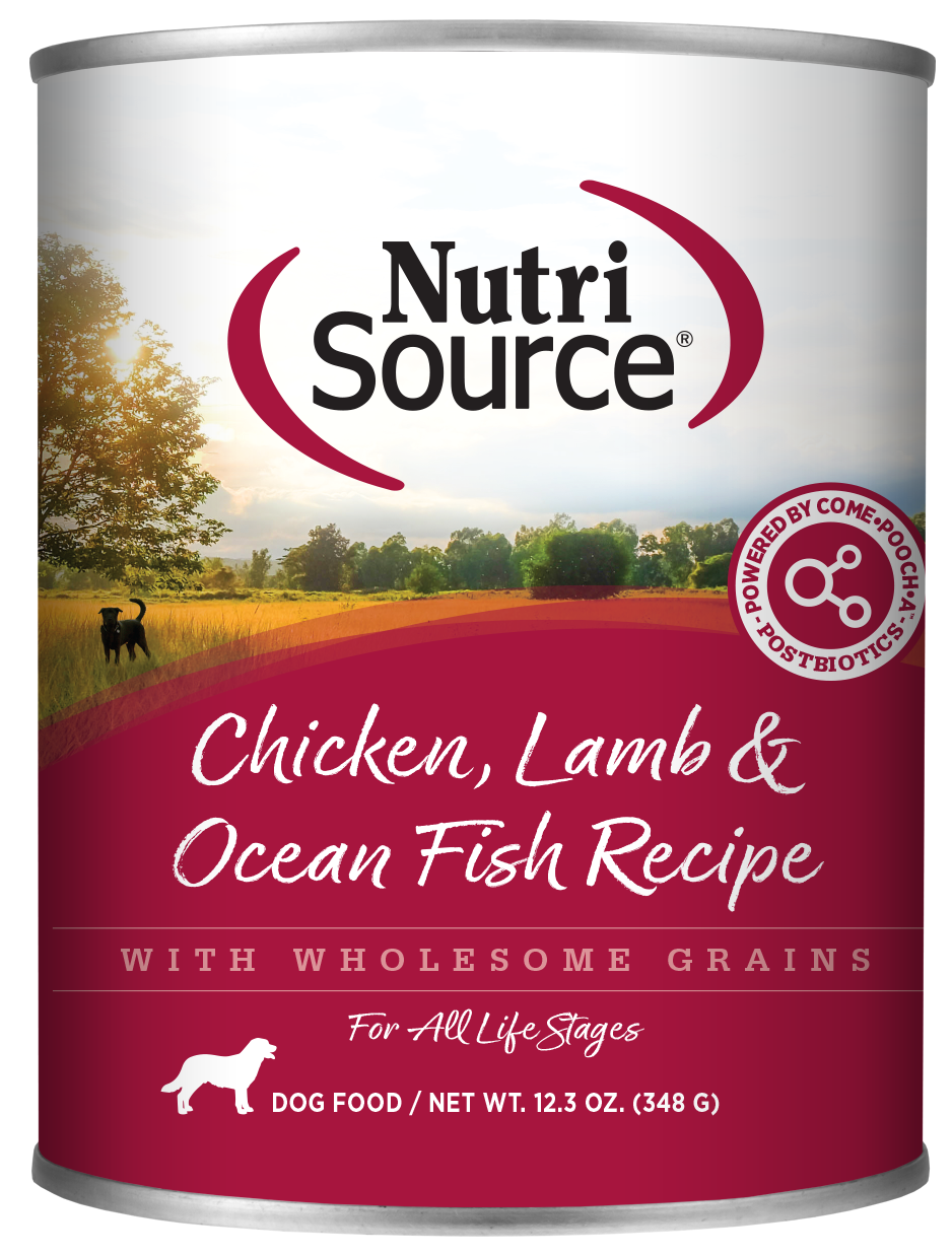 NutriSource Chicken, Lamb & Ocean Fish Canned Dog Food