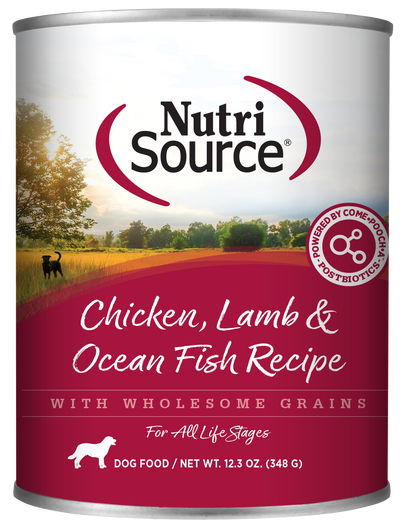 NutriSource Chicken, Lamb & Ocean Fish Canned Dog Food