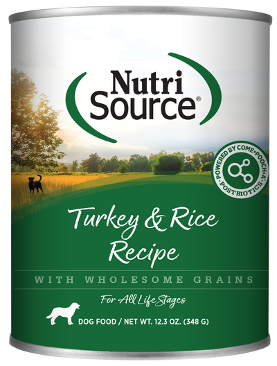 NutriSource Turkey & Rice Canned Dog Food