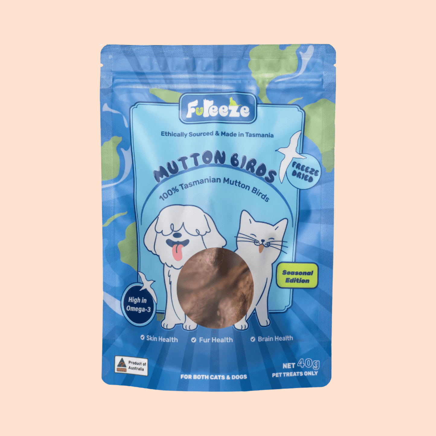 Freeze Dried Mutton Bird 40g