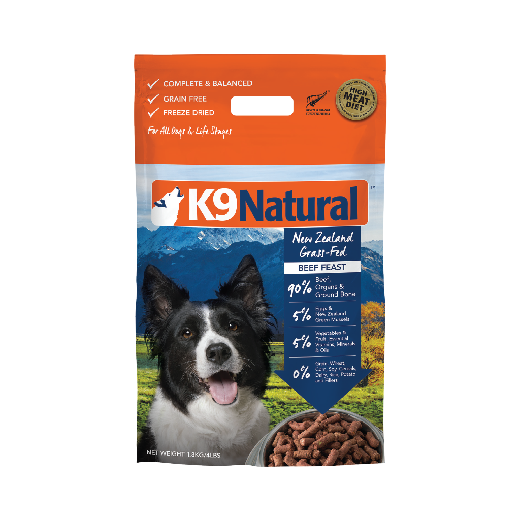 K9 Beef Feast Freeze-Dried Dog Food