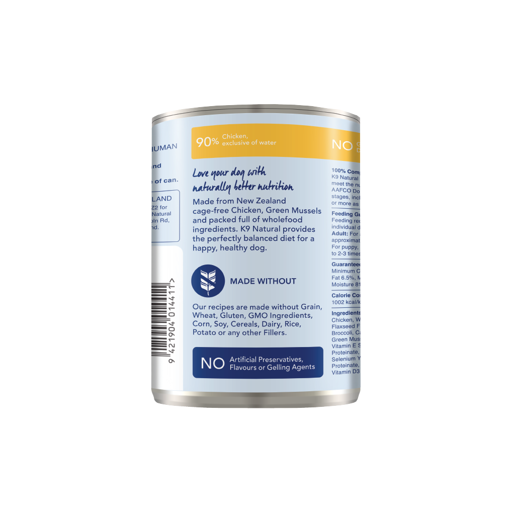 K9 Chicken Feast Canned Dog Food