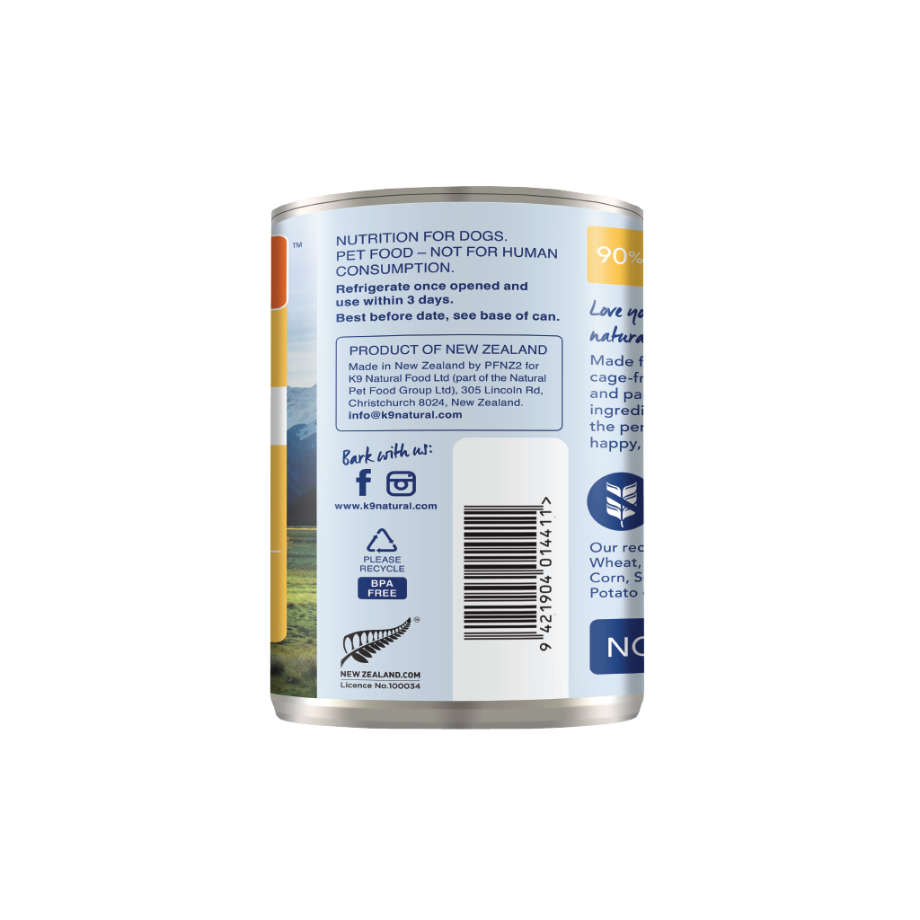 K9 Chicken Feast Canned Dog Food