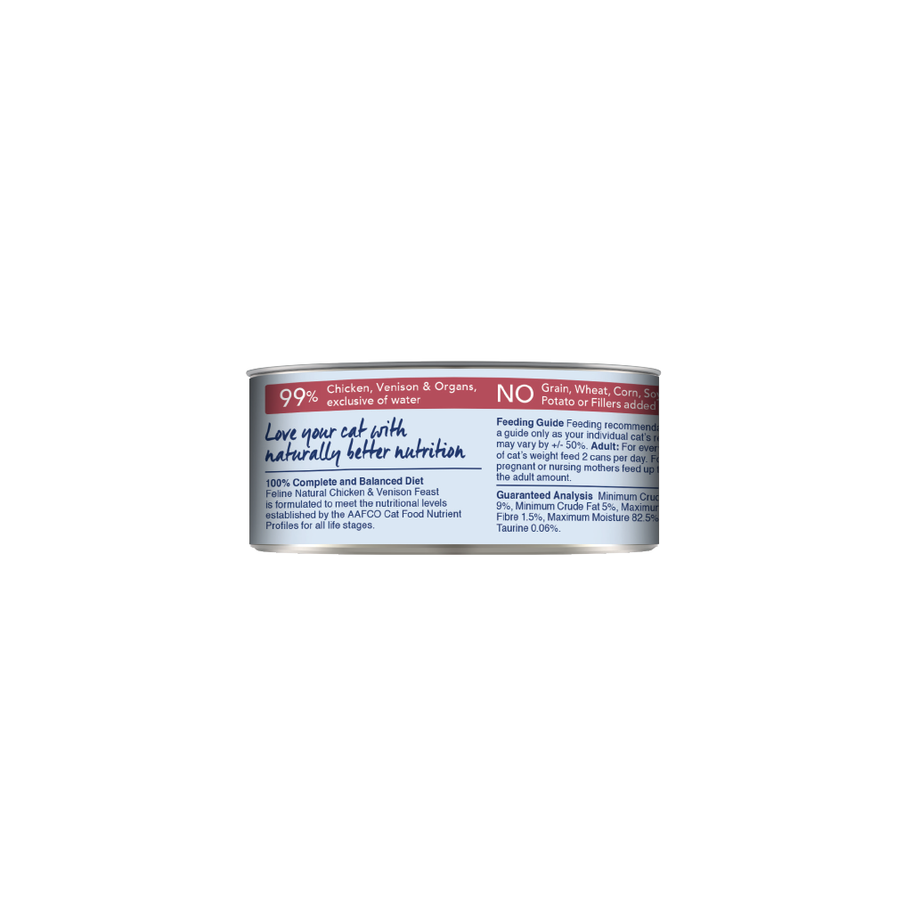 Feline Chicken & Venison Feast Canned Cat Food