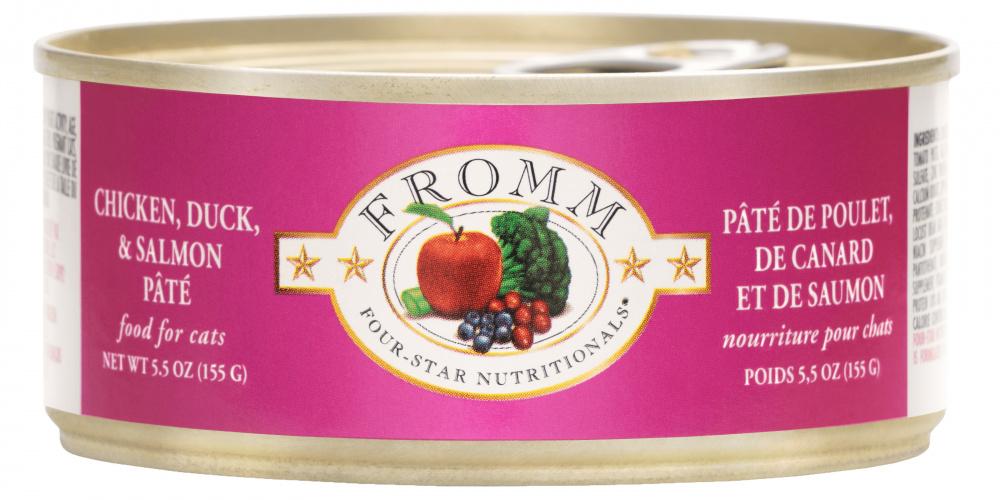 Fromm Four-Star Chicken, Duck & Salmon Pate Canned Cat Food