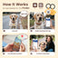 PawView Silent Silicone Smart Pet ID Tag – Dog-shaped, QR Code & NFC