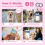 PawView Silent Silicone Smart Pet ID Tag – Dog-shaped, QR Code & NFC